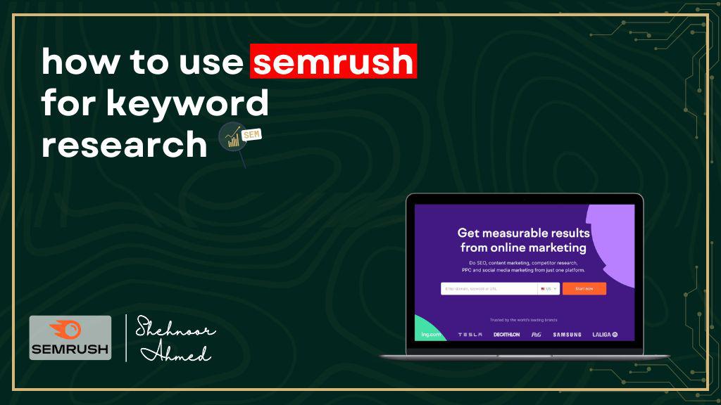 How to use Semrush Keyword Research tool